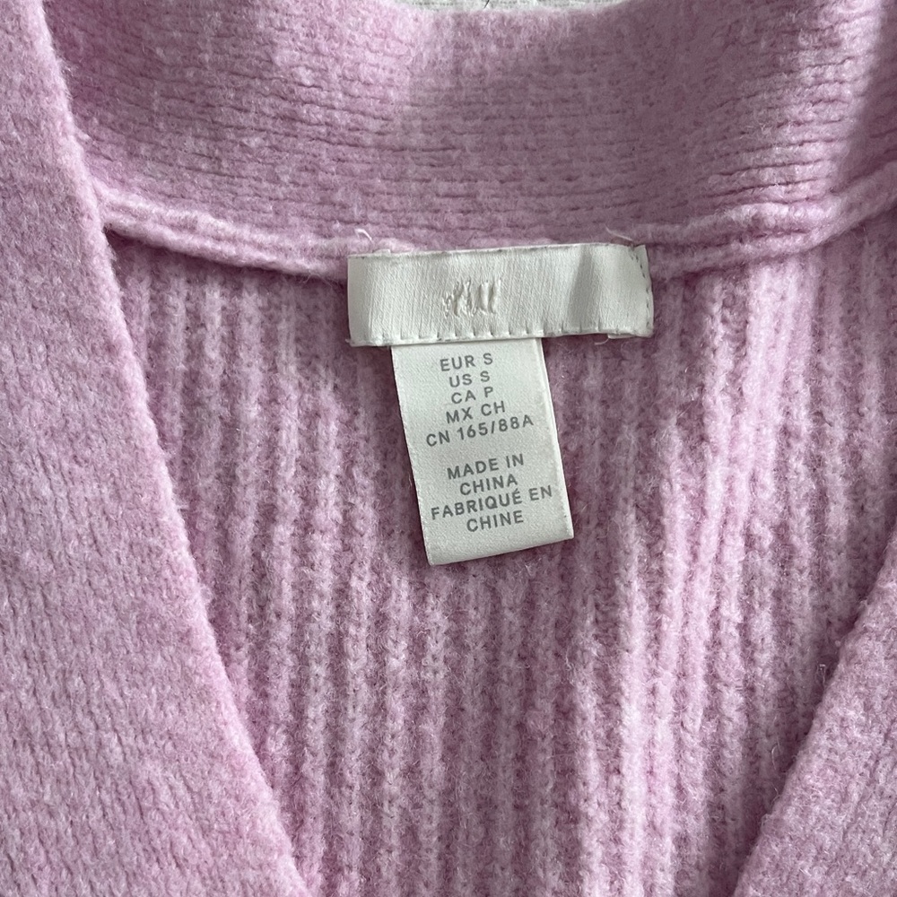 H&M Light Pink Ribbed Cardigan - Picture 2 of 5